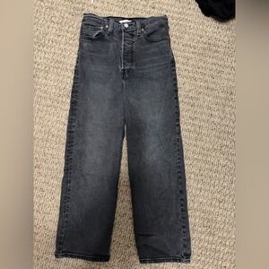 LEVIS JEANS 27 Ribcage Black Straight Ankle jeans